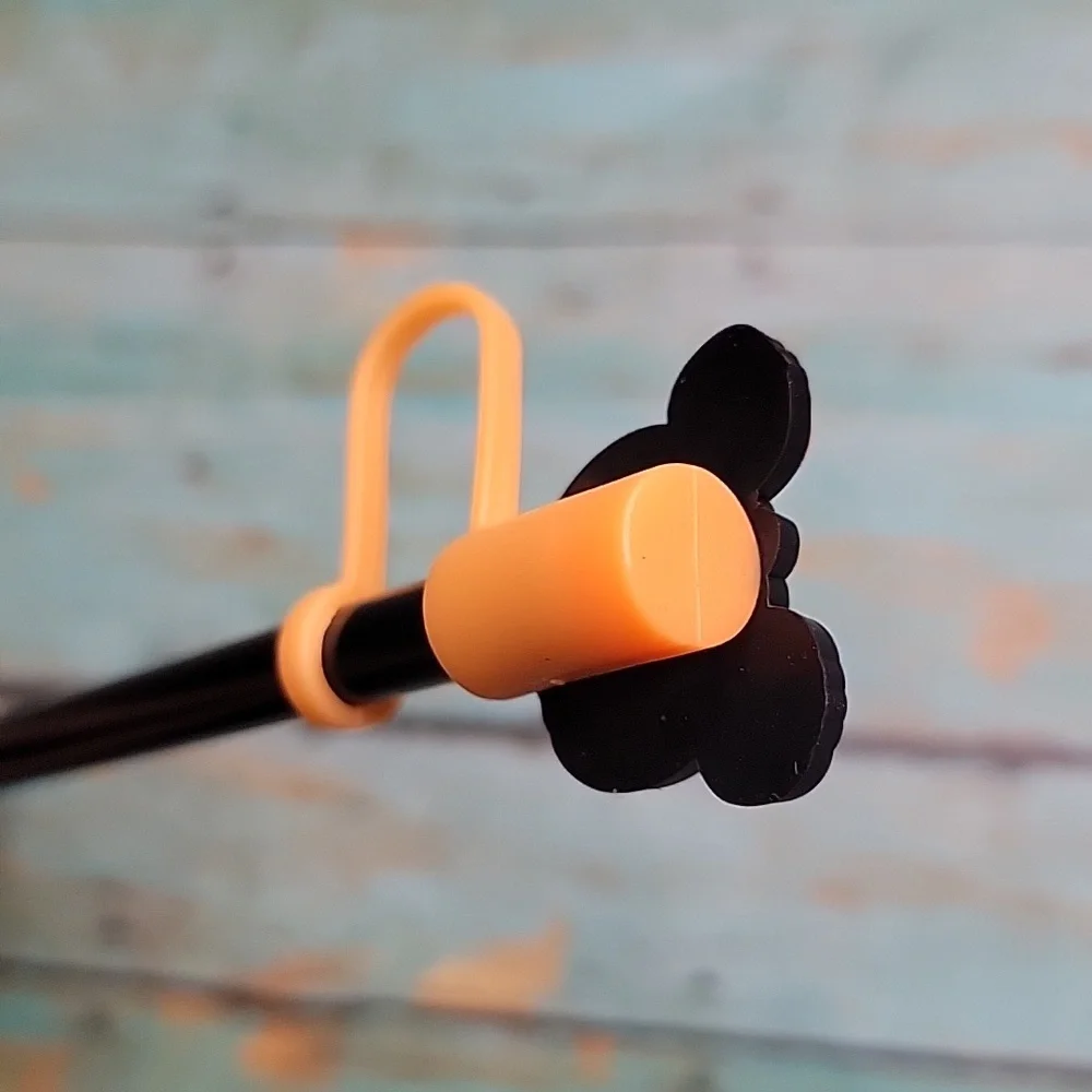Mickey Mouse Pumpkin Straw Topper - Picture 2 of 5